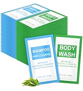 Xuezoioy Travel Size Shampoo and Body Wash Packets Bulk Pack of 100,Individually Wrapped 0.35 fl ...