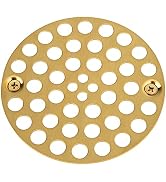 Artiwell 4’’ Shower Strainer Drain Trim Set, Solid Brass Screw-in Shower Strainer Drain Cover, Re...