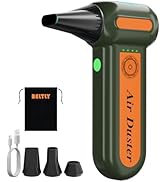 Super Powerful Compressed Air Duster, Rechargeable Duster Blower with LED Light & 4-Gear Adjustab...