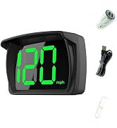 KoiLuvGo Speedometer HUD for Cars Trucks Motorcycles USB Plug & Play Digital MPH Speed Meter Head...