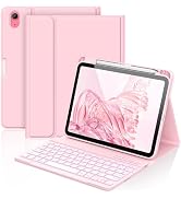 aMZCaSE for iPad A16 11th 10th Generation Case with Keyboard - 7 Colors Backlight Detachable Foli...