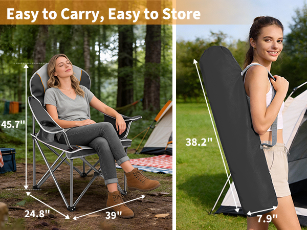 Folding Camping Beach Chair for Adults
