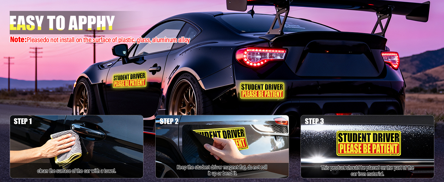 SINGARO STUDENT DRIVER MAGNET