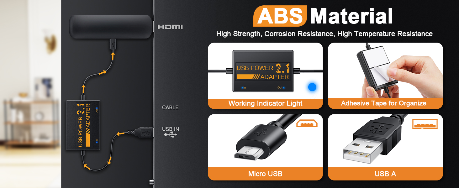 power cable adapter for fire tv sticks