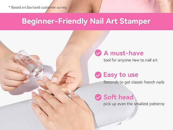 french tip nail stamp