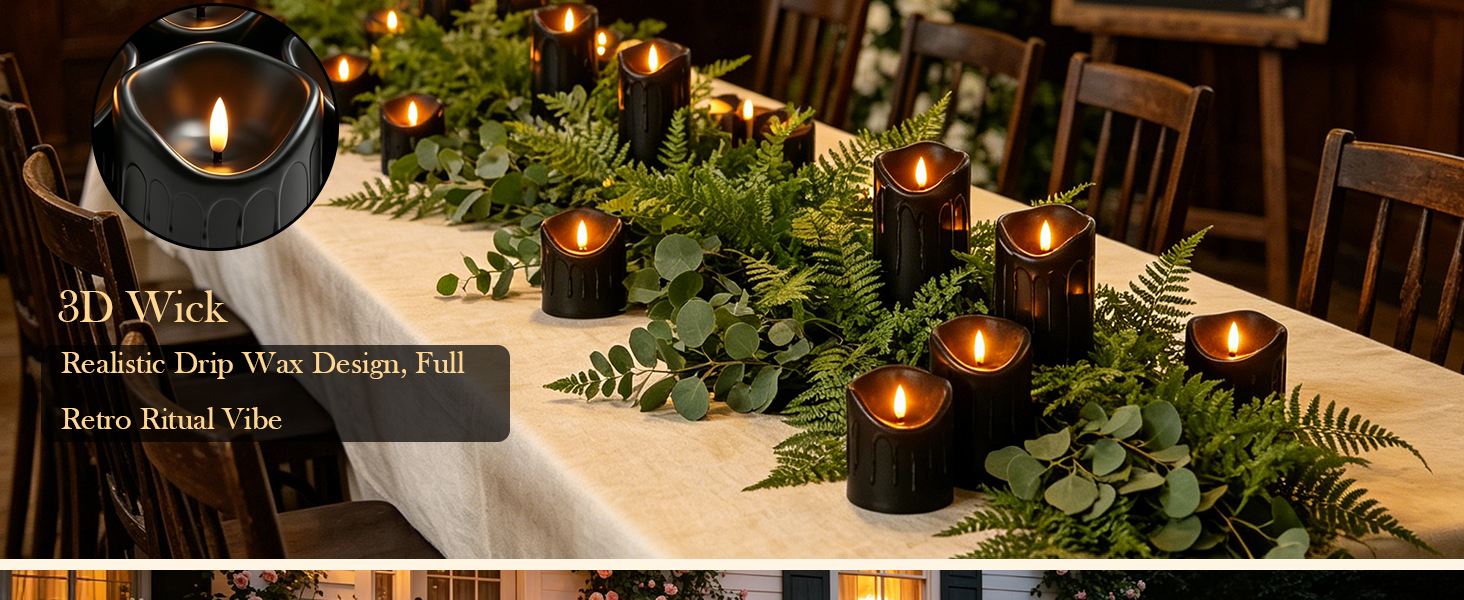 battery operated candles flickering flameless candles