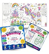 Eli with Love Giant Coloring Poster, Jumbo Unicorn Coloring Table Cloth for Kids 32 x 72 Inches, ...