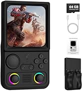 R36TMAX Retro Handhled Game Console, 4.0 Inch Retro Gaming Console with 4000mAh Battery (64GB-Black)