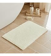 Triohero Waffle Bath Mat, Small Boho Bathroom Rugs Non Slip Washable, Ultra Soft Super Absorbent ...