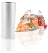 PAPRMA 16” x 20” Food Storage Bags Roll, Clear Plastic Produce Bags for Vegetable Food Fruit Brea...