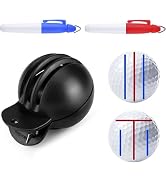 Dwuww 1 Alignment Tool with 2 Golf Ball Stamp Markers Fade-Resistant Golf Ball Liner, Advanced De...