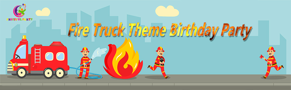 fire truck birthday party supplies