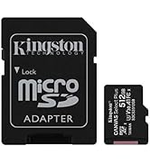 Kingston 512GB Canvas Select Plus microSDXC Card | Up to 100MB/s | A1 Class 10 UHS-I | Without Ad...