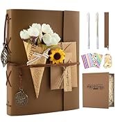 ALKALO Scrapbook Photo Album 100 Pages, 60 Page Self Adhesive+40 Page Kraft Paper DIY Photo Book ...