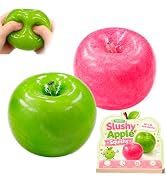 2Pcs Slushy Apple Squishy Toy Stress Relief Sensory Fidget for Adults | Slow Rising Soft Silicone...