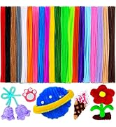 Eppingwin 200 PCS Pipe Cleaners, Multi-Colored Pipe Cleaners Craft Supplies, 20 Colors Chenille S...