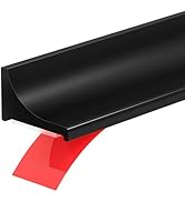 Zehiels 98Inch Shower Threshold Water Dam, Self-Adhesive Silicone Shower Barrier Water Stopper Sh...