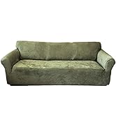 Nouvelle Legende Furniture Slipcover Stretch Suede Sofa Green