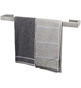 TocTen Bath Towel Rack - Square Base Thicken SUS304 Stainless Steel Towel Bar for Bathroom, Bathr...
