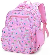 RHCPFOVR Kids Backpack for Girls - Girls Backpack 3-8 Ages Unicorn for Kids 15 Inch School Bookba...