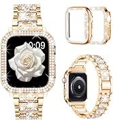 Mosonio Compatible with Apple Watch Band 38mm 40mm 41mm 42mm 44mm 45mm 46mm 49mm with 2 Pack Case...