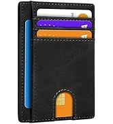 XZVXZV Slim Minimalist Wallet for Men,Front Pocket Wallet RFID Blocking Small Thin Credit Card Ho...