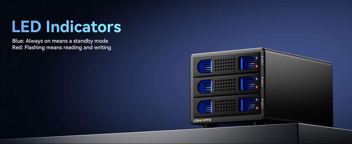 3 Bay Hard Drive Enclosure