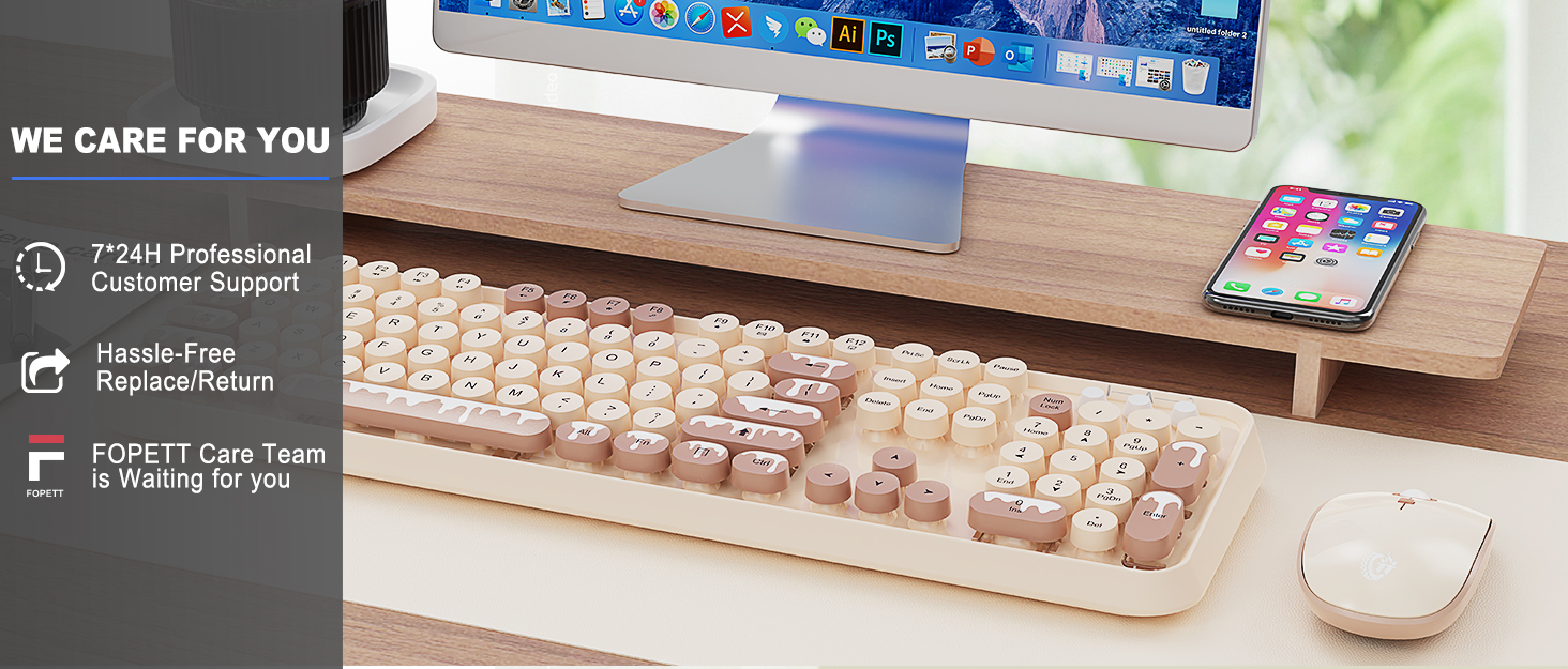 Wireless Keyboard and Mouse Combo