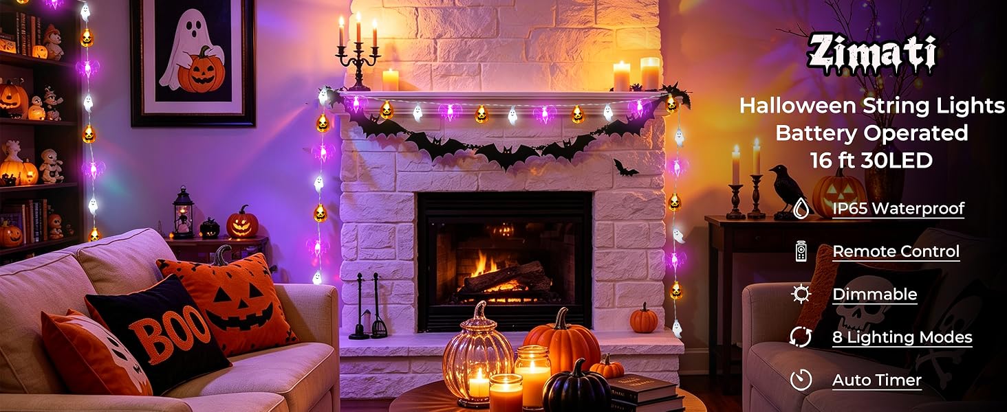 battery operated string lights halloween