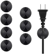 Beadnova Cable Clips Cord Organizer Cable Management Wire Cord Holder 1 Slots Adhesive Cord Holde...