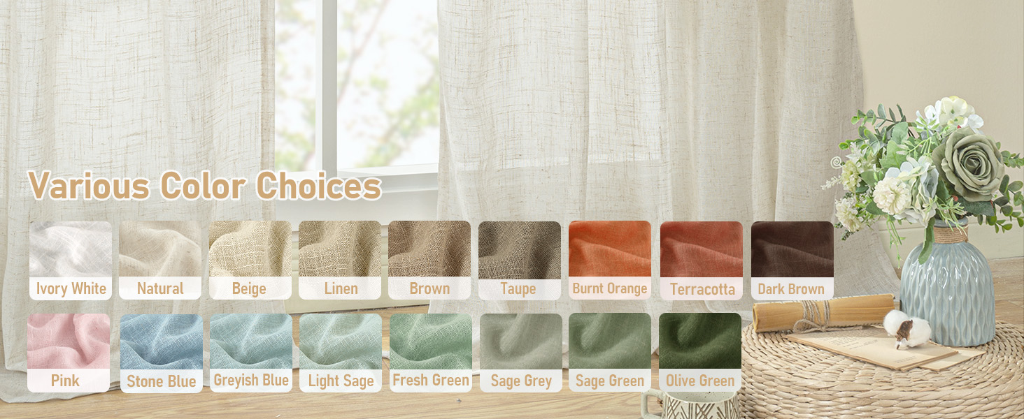 various color choices