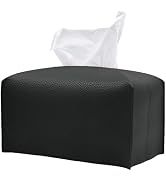 Hapforever 1PC Extra Large Rectangle Tissue Box Cover, PU Leather Rectangular Tissue Box Holder w...