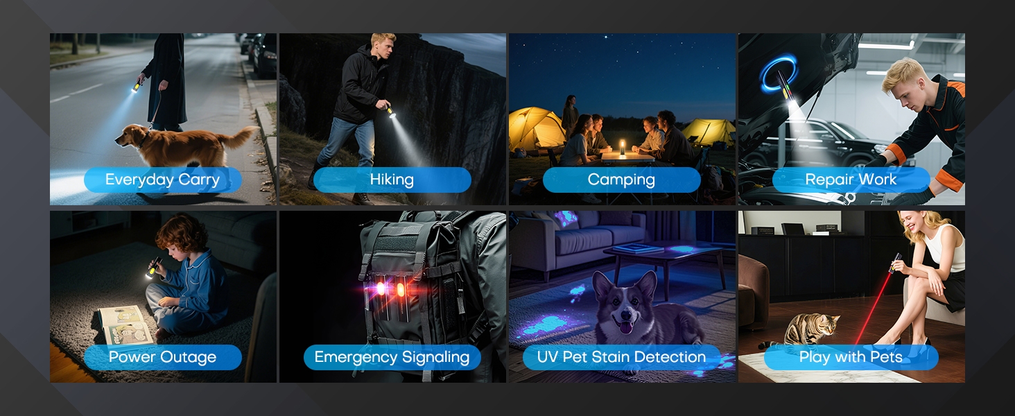 Flat EDC Flashlight Rechargeable Small Pocket Flashlight Everyday Carry Lifestyle