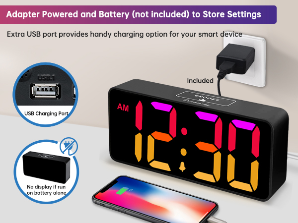 rgb large number clock
