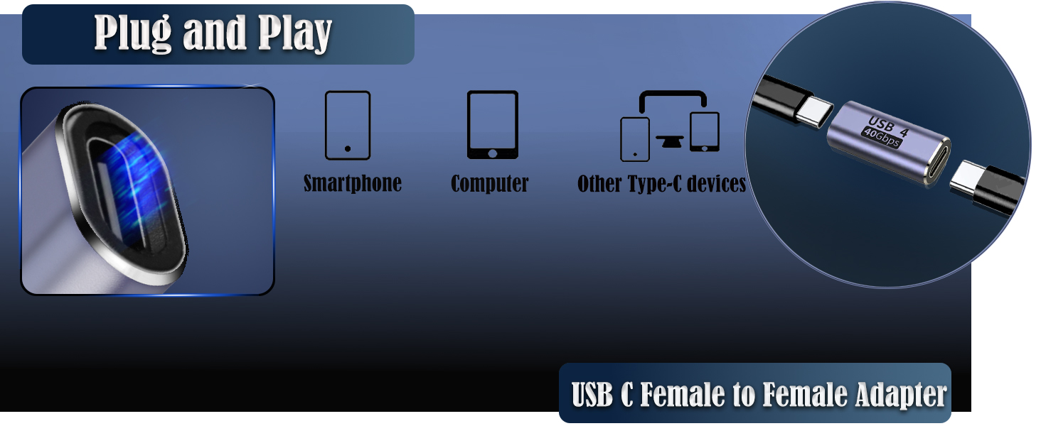 usb c female to female adapter usb c to usb c converter connector usb c coupler usb c extender