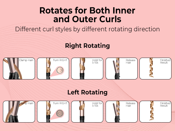 rotating curling iron