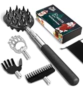 WOVTE Back Scratcher with Christmas Packaging & 4PCS Detachable Scratching Heads, Stocking Stuffe...