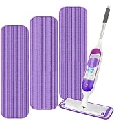 Reusable Mop Refills Pads for Swiffer PowerMop, Microfiber Swiffer Wet Pads Refill Washable 15”Po...