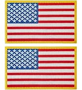 CXWLJL 2Pcs 5 * 3 Inches American Flag Embroidered Patch, Vest Size Tactical Military Morale Flag...
