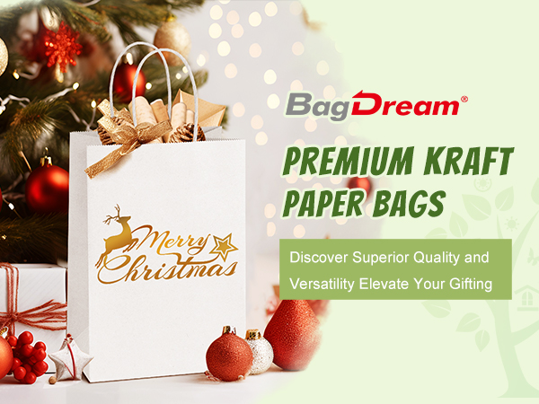 Christmas Gift Bags White