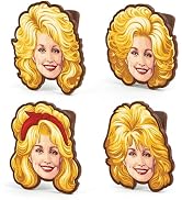Dolly Parton Bag Clips, Set of 4, BPA-Free Plastic, Dolly-Inspired Iconic Hairstyle Designs, Kitc...