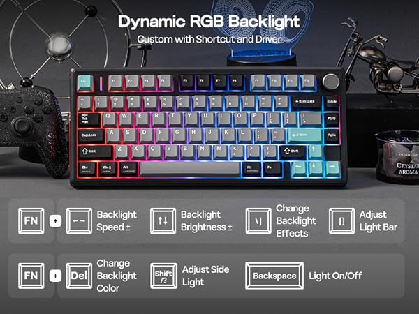 EPOMAKER TH80 V2 Tri-Mode Wireless Mechanical Gaming Keyboard