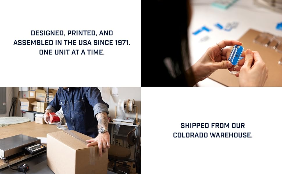 designed, printed and assembled in the USA