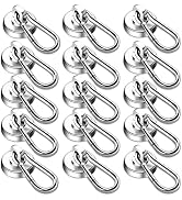 DIYMAG Magnetic Hooks, 70LBS Heavy Duty Neodymium Magnetism with Swivel Carabiner Hook,Great for ...