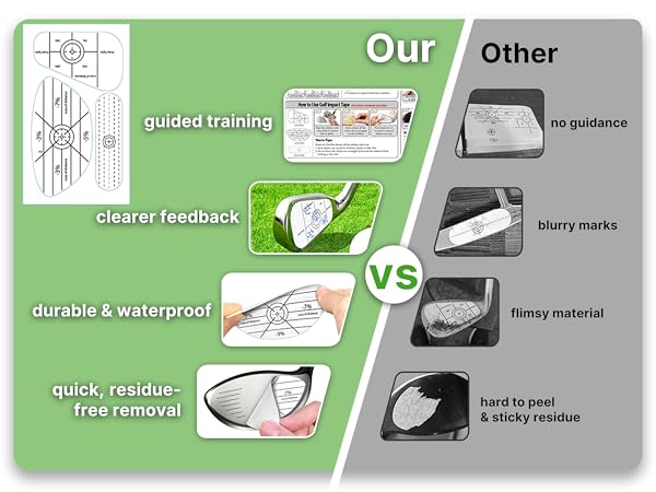 golf club impact stickers