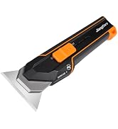 JiangCore Utility Scraper Knife 3-in-1 - Pro Multi-Tool Design - Construction Camping Kitchen Use...