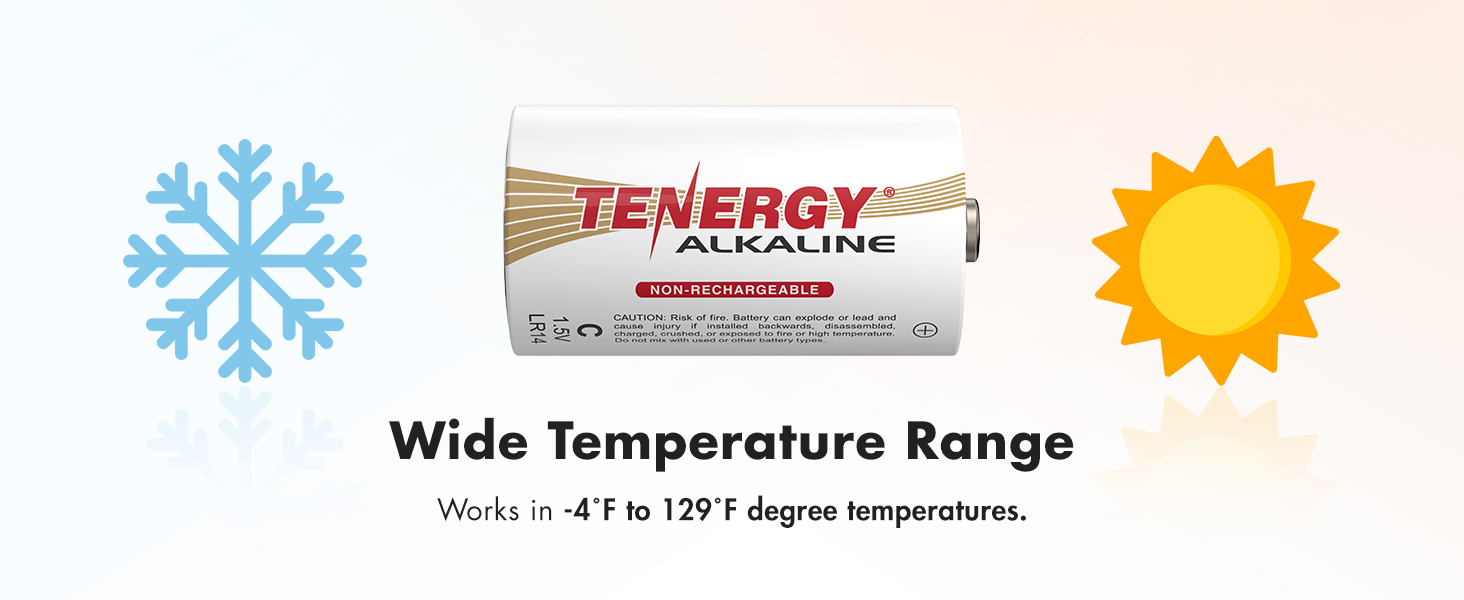 Reliable C power for -4F to 129F degrees