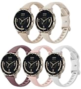 Slim Silicone 22mm Compatible with Garmin Venu 3 Watch Bands/Venu 4 45mm/Venu 2, 5 Pack Thin Soft...