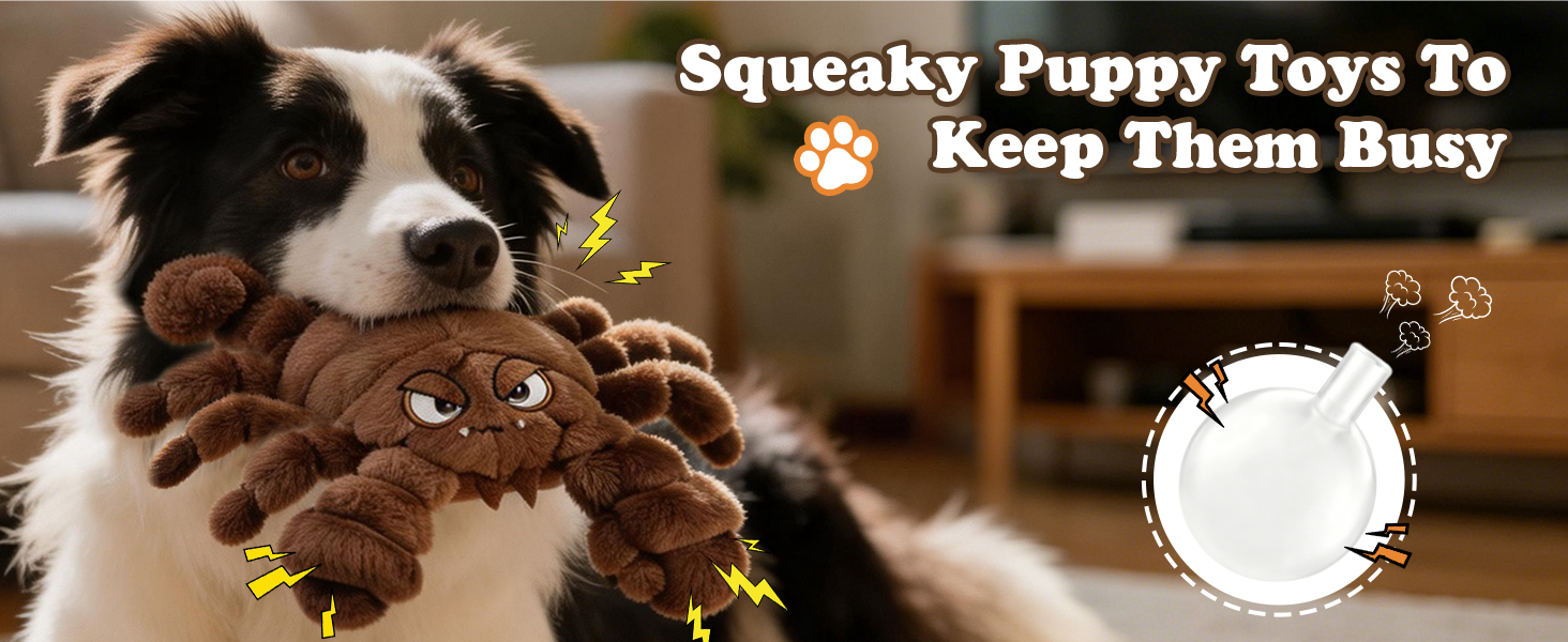 Squeaky Plush Dog Toy