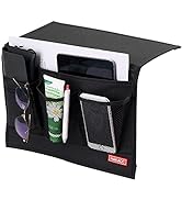 HAKACC Bedside Caddy / Bedside Storage Organizer,Remote Control Holder Armchair Organizer Couch C...